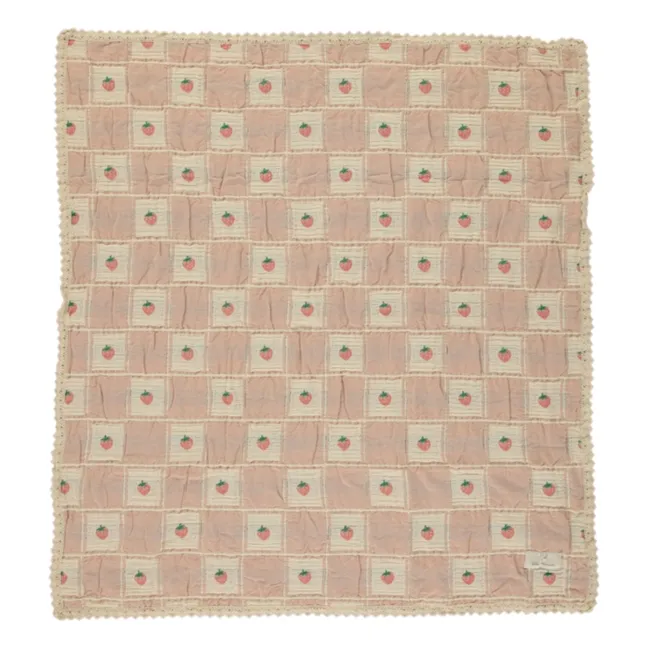 Couverture Strawberry Coton Bio | Rose pêche