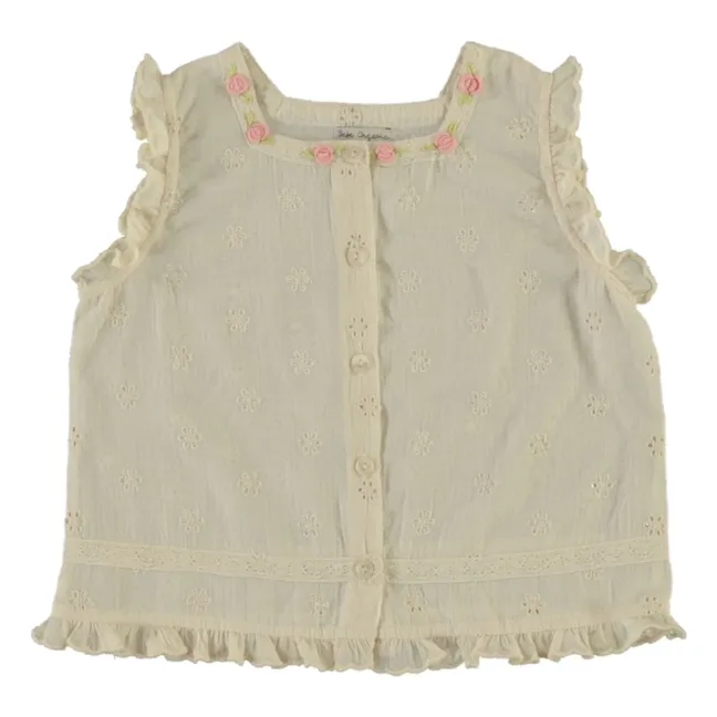 Top Volants Luna | Ecru