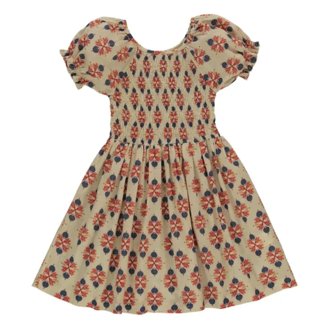 Kaia Smocked Dress | Cream