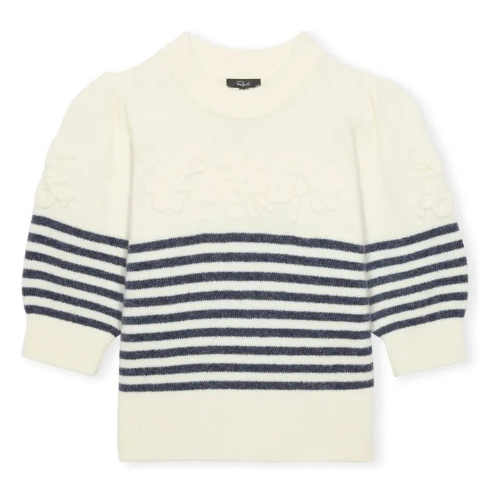 Martha Stripes Sweater | Navy blue- Product image n°0