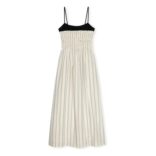 Primrose Stripes Dress | White