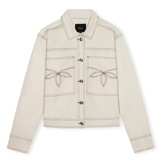 Briggs Embroidery Jacket | Ivory