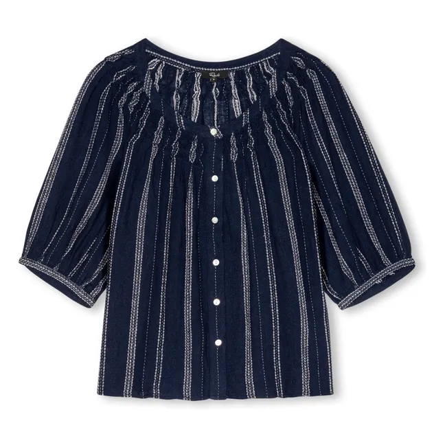 Blouse Rayures Rix | Bleu marine