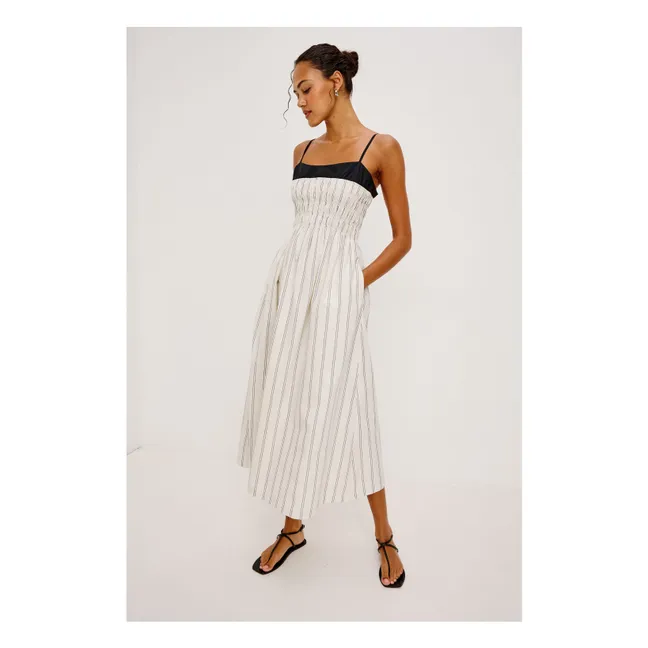 Robe Rayures Primrose | Blanc