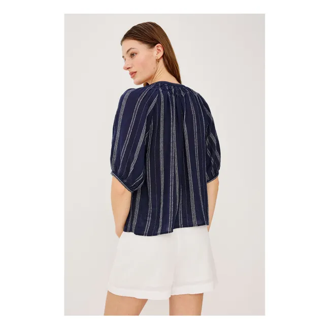 Blouse Rayures Rix | Bleu marine
