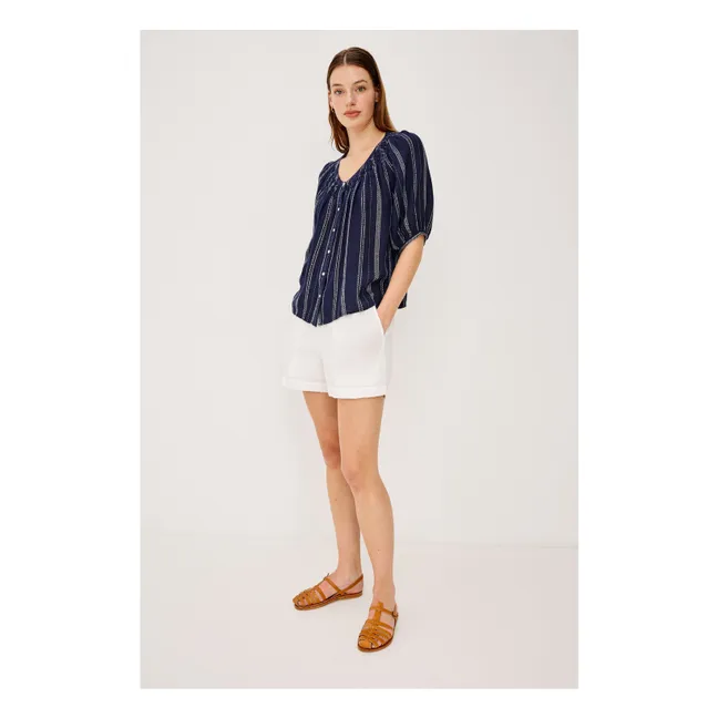 Blouse Rayures Rix | Bleu marine