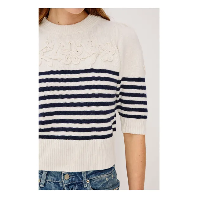 Jersey de rayas Martha | Azul Marino