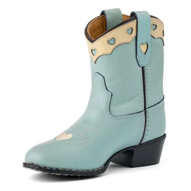 Bottes Cowboy Low - Copenhagen Colors X Bootstock | Bleu Clair