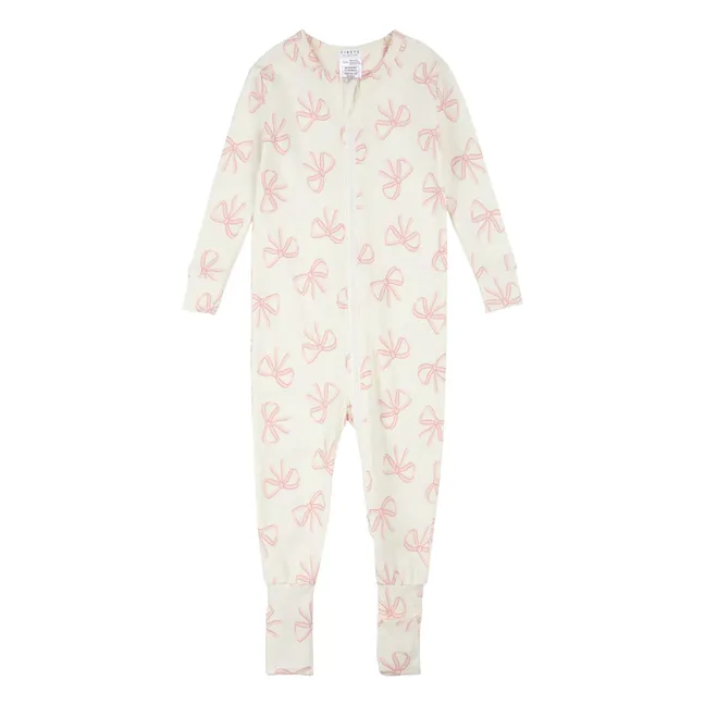 Pijama Convertible de Modal y Algodón Ecológico Anudado | Beige