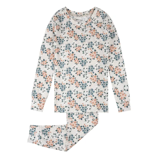 Organic cotton and Modal floral pyjamas | Beige