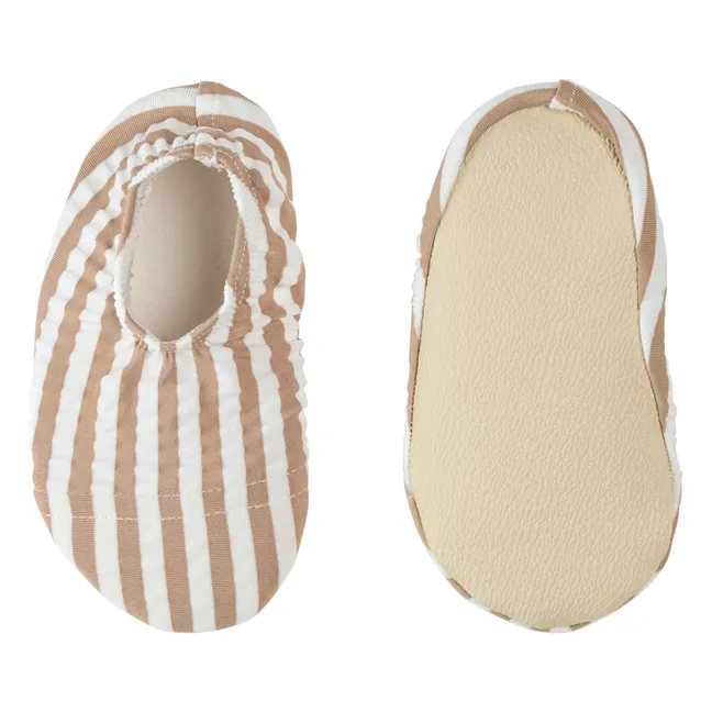 Chaussures d'Eau Anti-UV Rayées Seersucker Fibres Recyclées | Sable