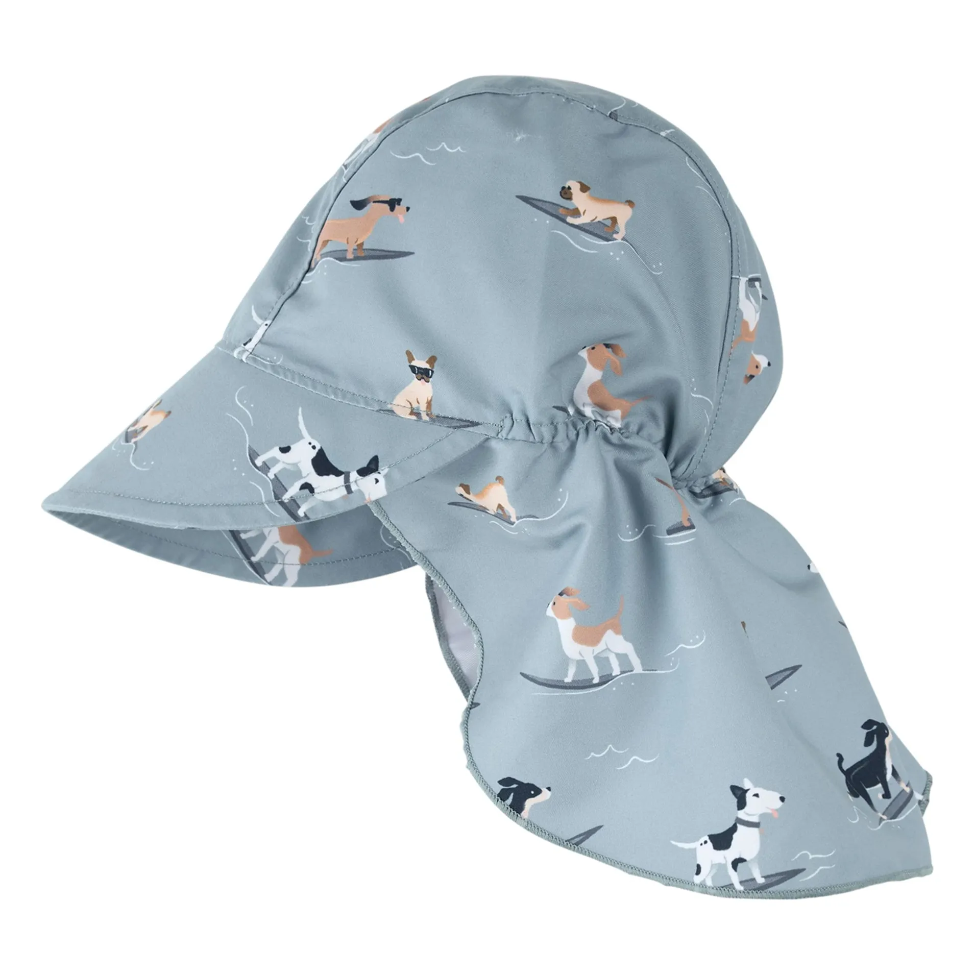 Petit Lem Boys Blue Anti-Uv Dog Cap Recycled Fiber