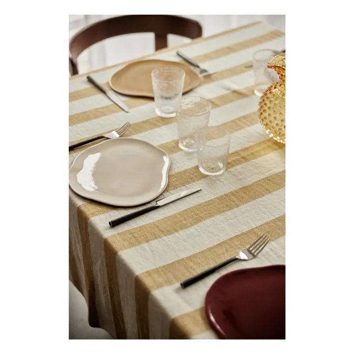 Nappe Bastide en lin | Curry- Image produit n°3
