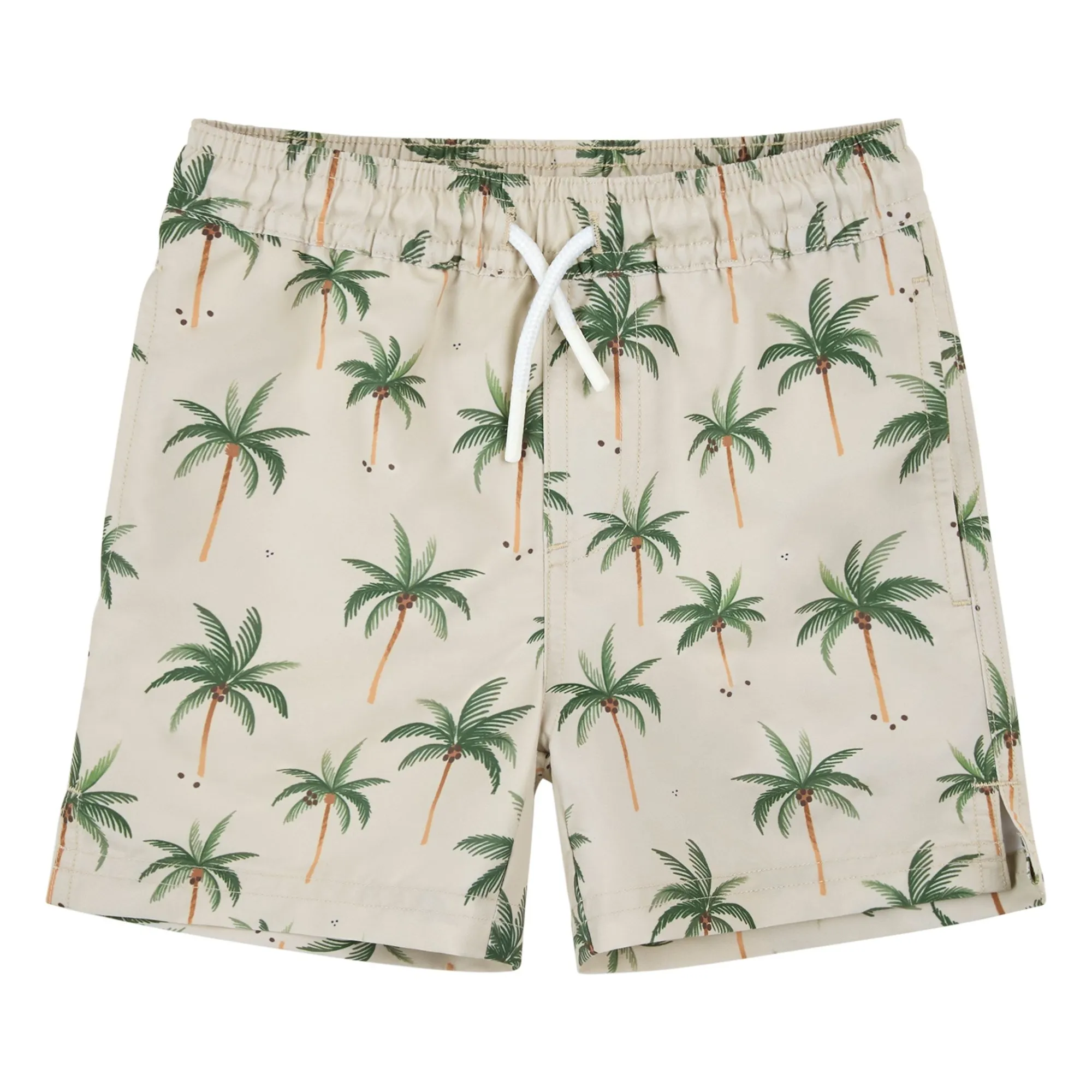 Petit Lem Green Palm Shorts Recycled Fiber