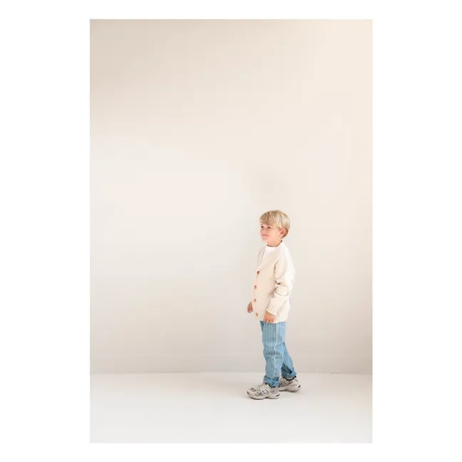 Vaqueros a rayas de algodón ecológico | Azul