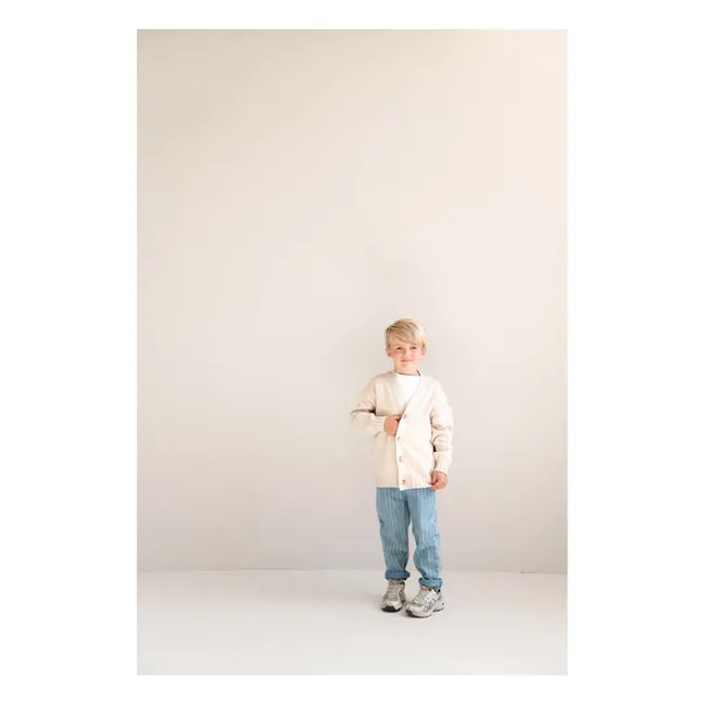 Vaqueros a rayas de algodón ecológico | Azul