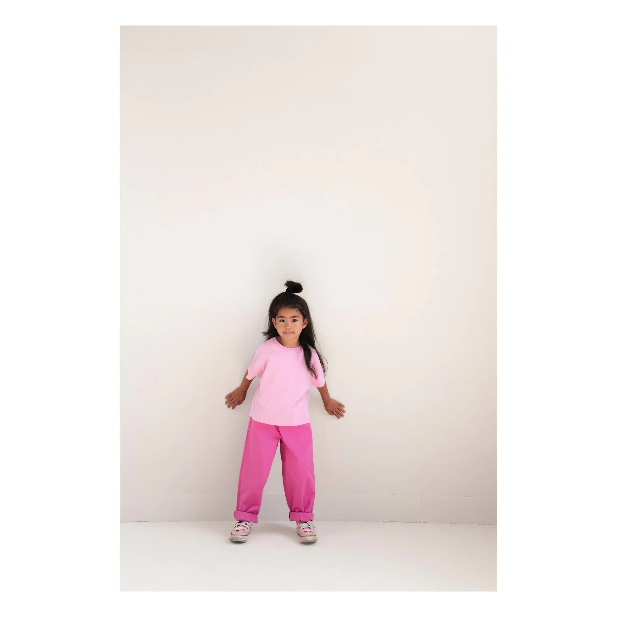 Pantalon Maggy Coton Bio | Rose fuschia- Image produit n°1