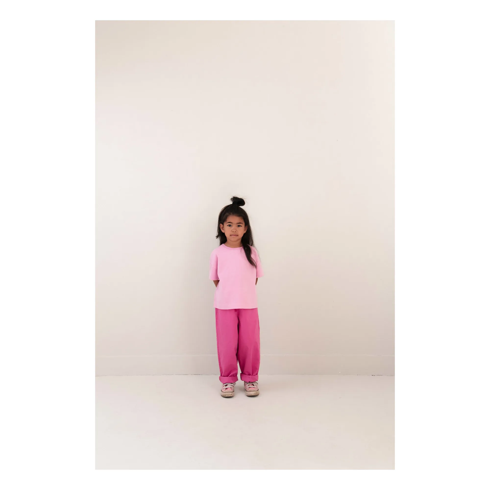 Pantalon Maggy Coton Bio | Rose fuschia- Image produit n°2
