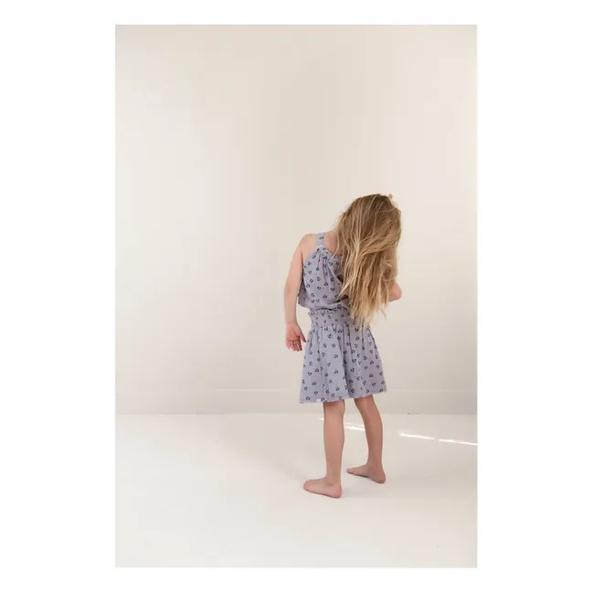 Jupe Ellie Fleurie Coton Bio | Lavande