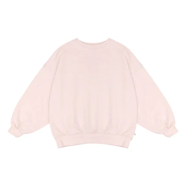 Sudadera maxi de algodón orgánico | Rosa Pálido
