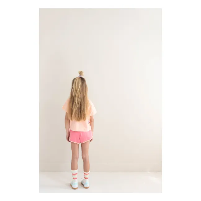 Camiseta de algodón orgánico Livia JNST | Rosa Melocotón