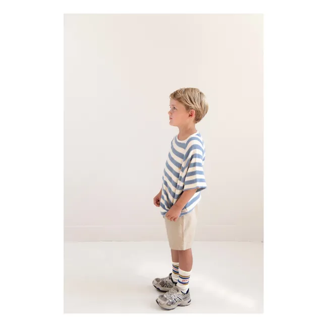 Pantalones cortos de algodón orgánico Hug | Beige