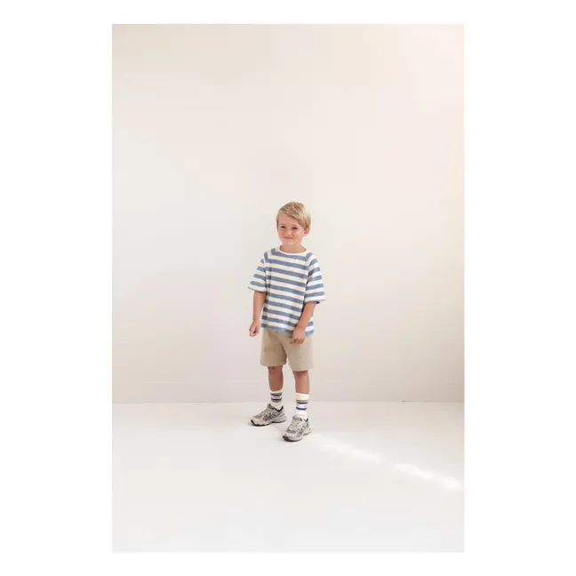 Pantalones cortos de algodón orgánico Hug | Beige