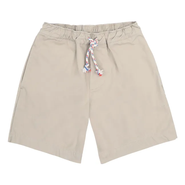 Pantalones cortos de algodón orgánico Hug | Beige