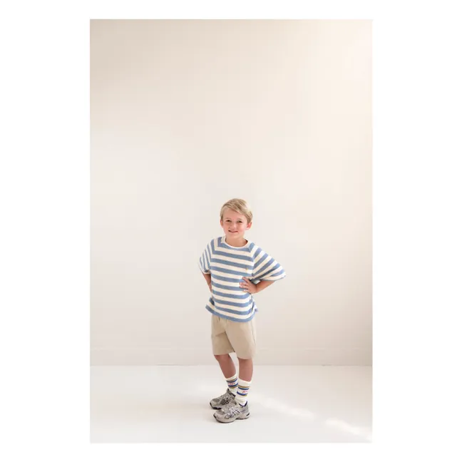 Pantalones cortos de algodón orgánico Hug | Beige