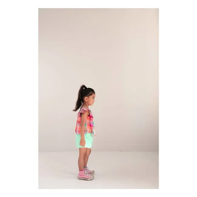 Top de algodón orgánico Didi Carreaux | Rosa Fushia