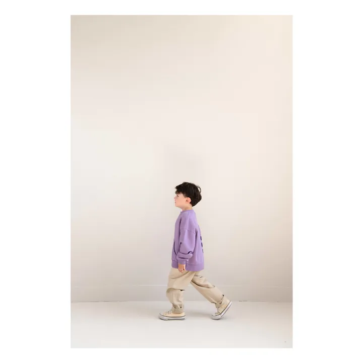 Sudadera Bo On My Way de algodón orgánico | Violeta- Imagen del producto n°4