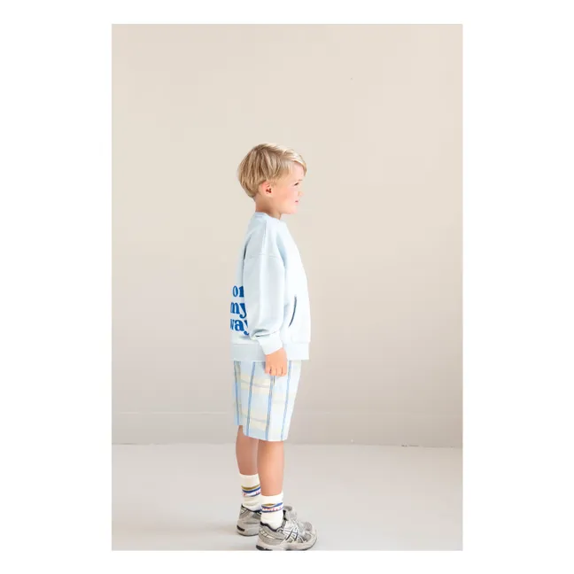 Sweat Bo On My Way Coton Bio | Bleu ciel