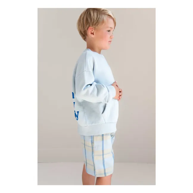 Sweat Bo On My Way Coton Bio | Bleu ciel