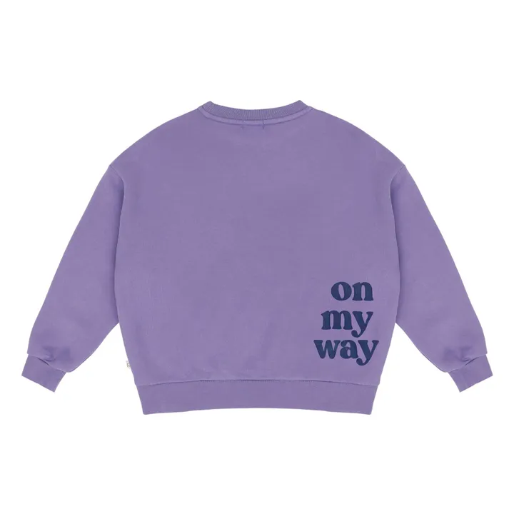 Sudadera Bo On My Way de algodón orgánico | Violeta- Imagen del producto n°3