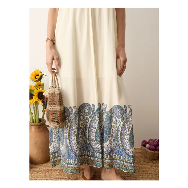 Arcadia Cotton Dress | Lapis-lazuli