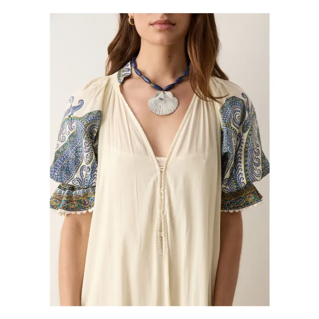 Arcadia Cotton Dress | Lapis-lazuli