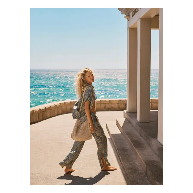 Verve Silk Shirt | Blue