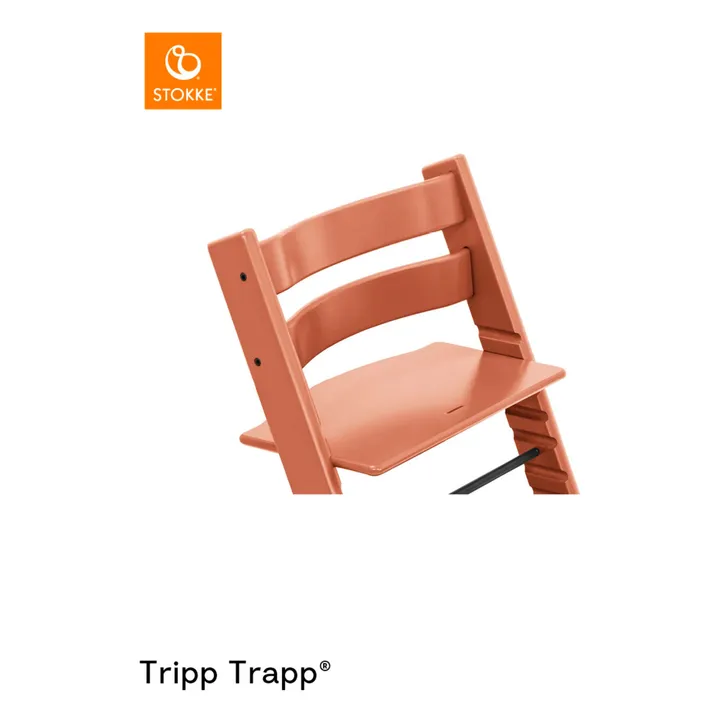 Tripp Trapp® beech high chair | Terracotta- Product image n°1