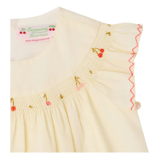 Vestido Amantine de algodón orgánico | Crudo