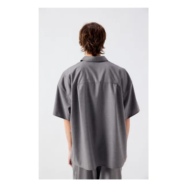 Striped tank top | Heather grey