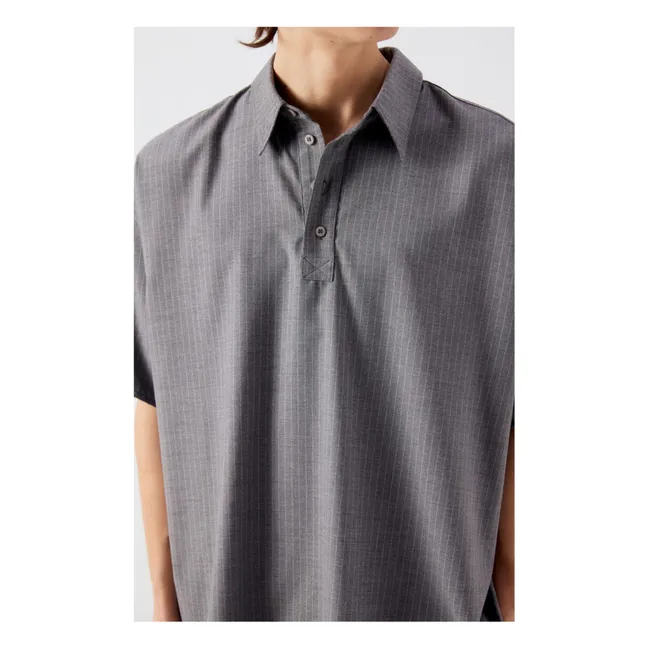 Striped tank top | Heather grey