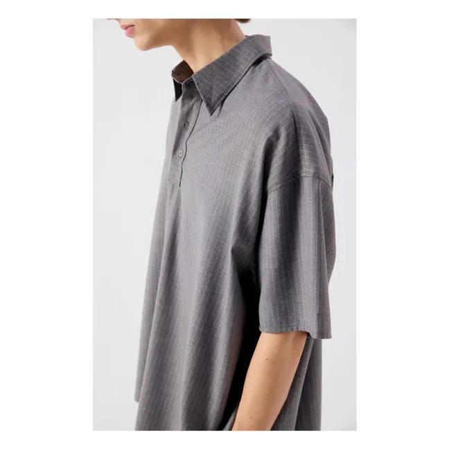 Striped tank top | Heather grey