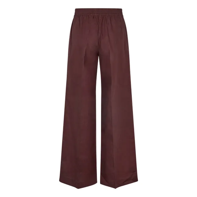 Pantalon Sajulio Coton Bio | Marron