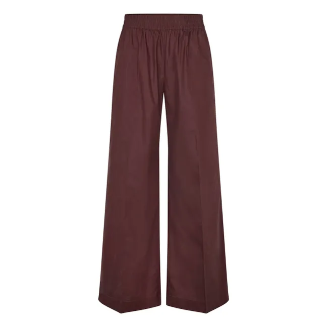 Pantalon Sajulio Coton Bio | Marron