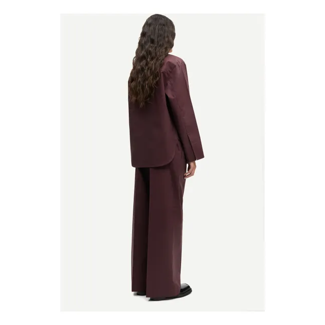 Pantalon Sajulio Coton Bio | Marron