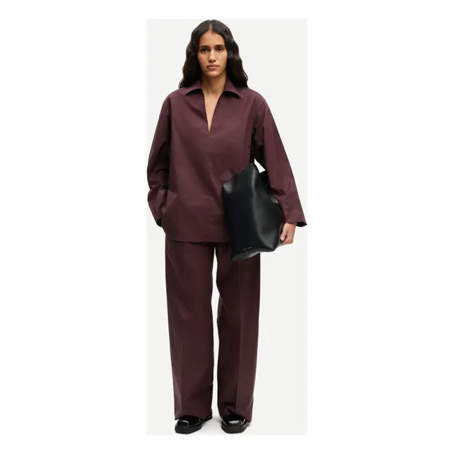 Pantalon Sajulio Coton Bio | Marron