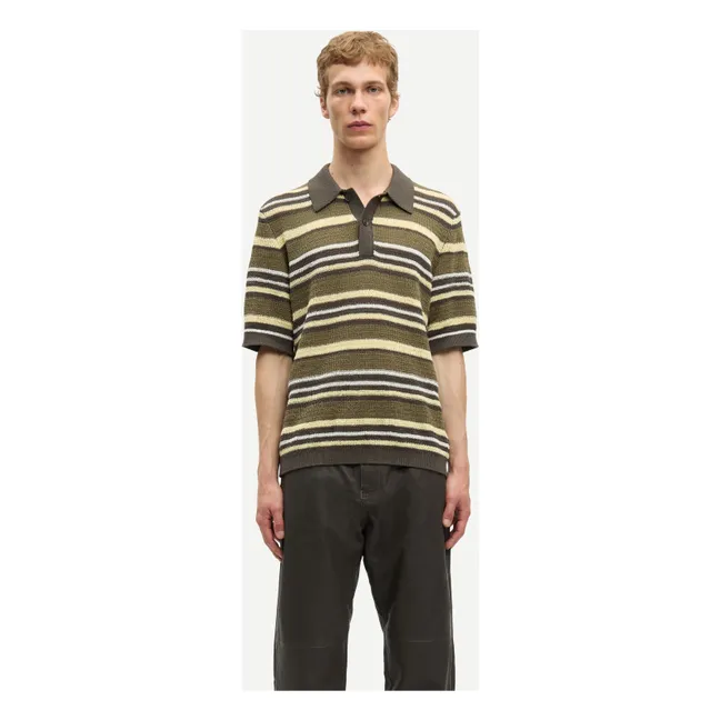 Polo Samarco Rayé Maille  | Khaki