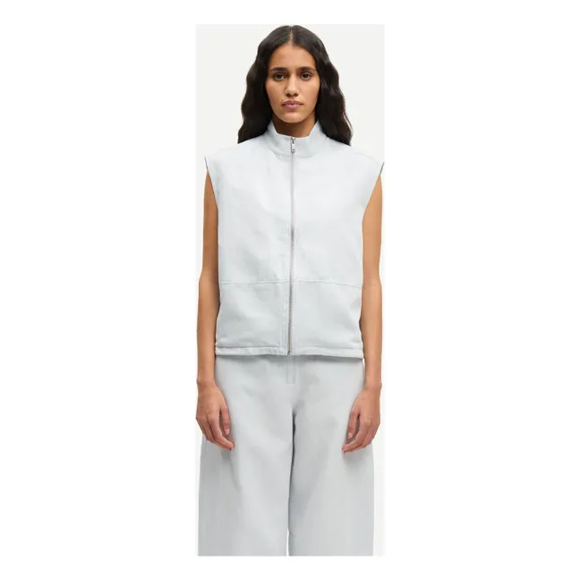 Sakaila Linen and Organic Cotton Jacket | Light grey