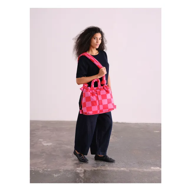 Sac Ona Soft Carreaux | Rouge