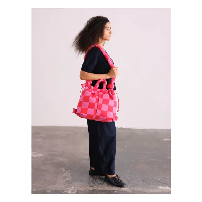 Sac Ona Soft Carreaux | Rouge